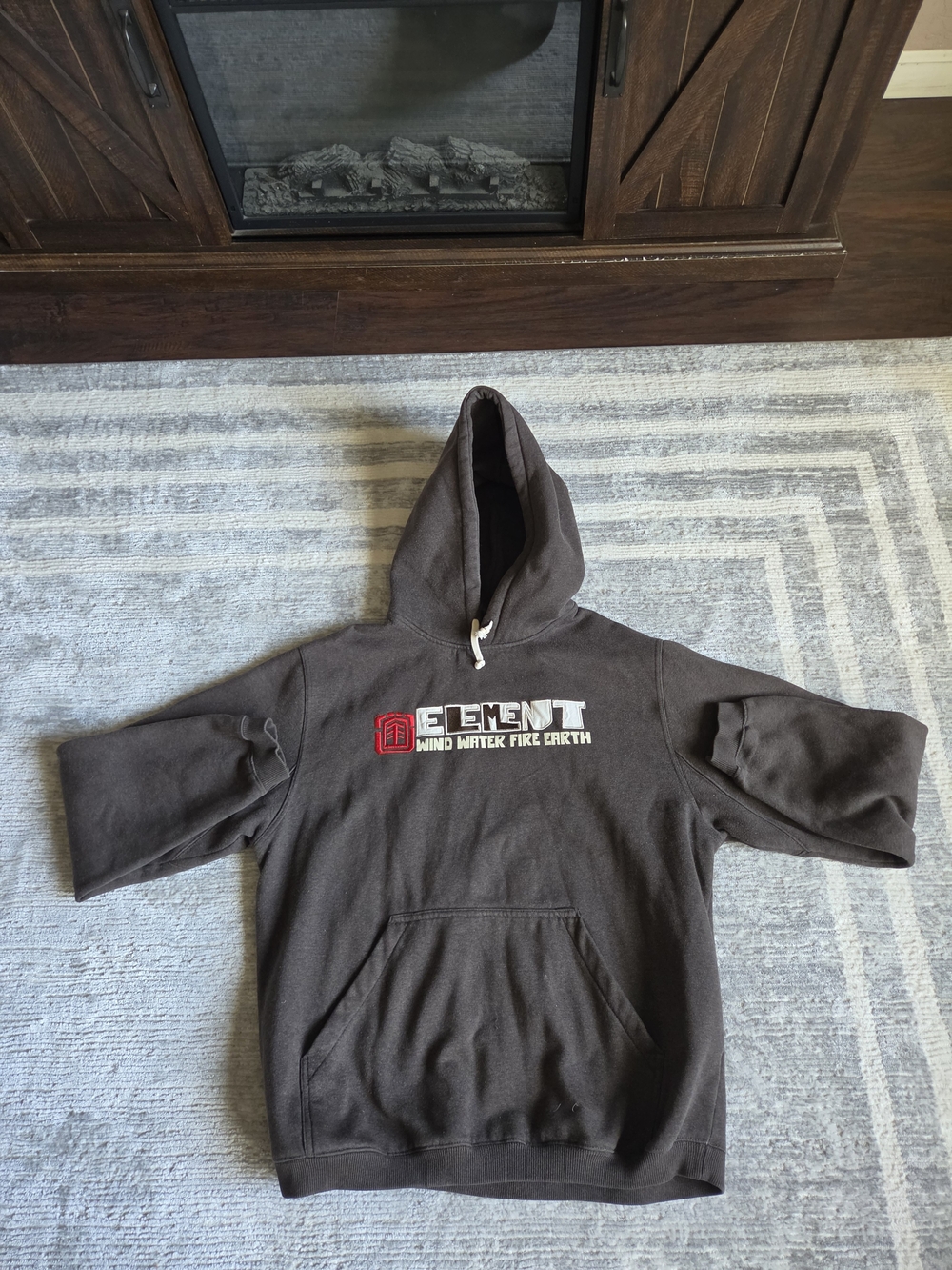 Vintage ELEMENT "WIND WATER FIRE EARTH" Hoodie size XL
